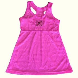 Barbiecore Pink Swim Cover Up Mesh‎ Girls 7/8 Beachwear